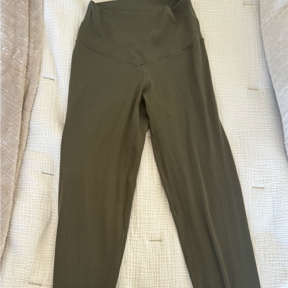 Stylish Olive High-Rise Leggings